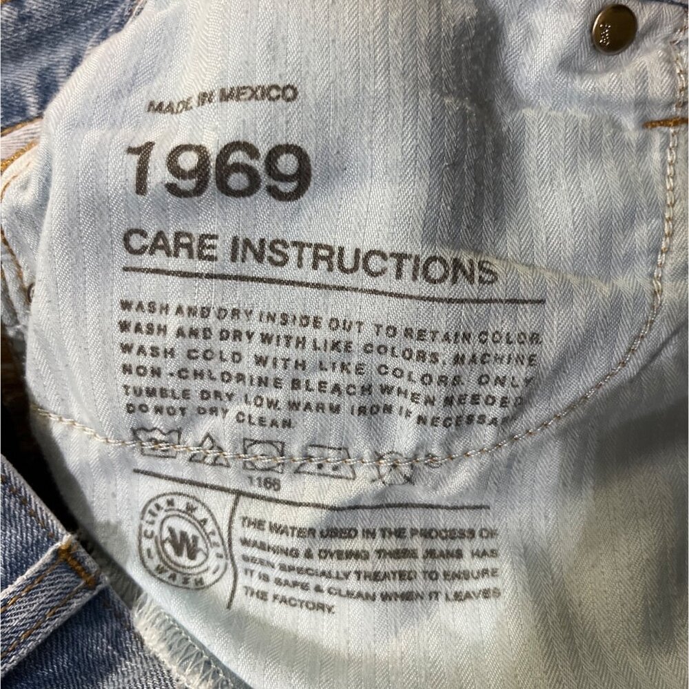 Gap 1969 Boyfriend Denim Shorts 30/10 Split Hem Used - Picture 13 of 13